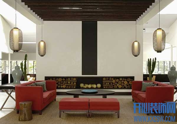 红色沙发与客厅如何和谐共处，还得看你的搭配功底