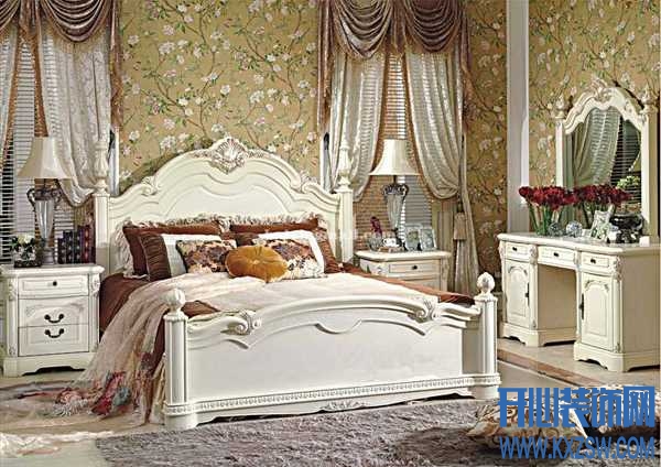 美式田园卧室装修效果图，体会混搭风采的美式田园卧室装修