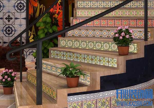 花式瓷砖装饰楼梯腰线，专门打造令人倾心的楼梯小蛮腰