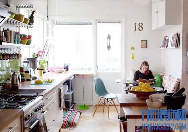 女性视觉的混搭风格厨房，尽数混搭风格中的细腻表达