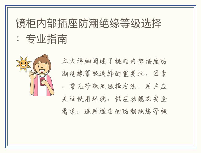 镜柜内部插座防潮绝缘等级选择：专业指南