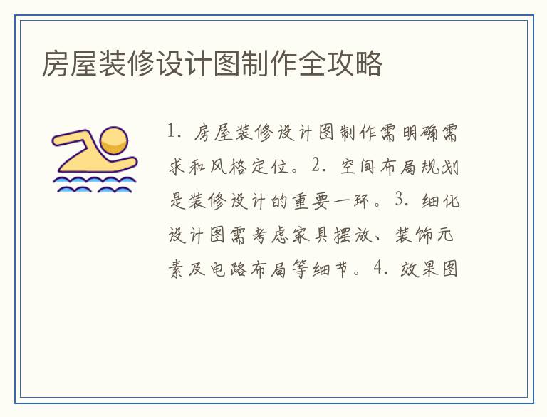 房屋装修设计图制作全攻略